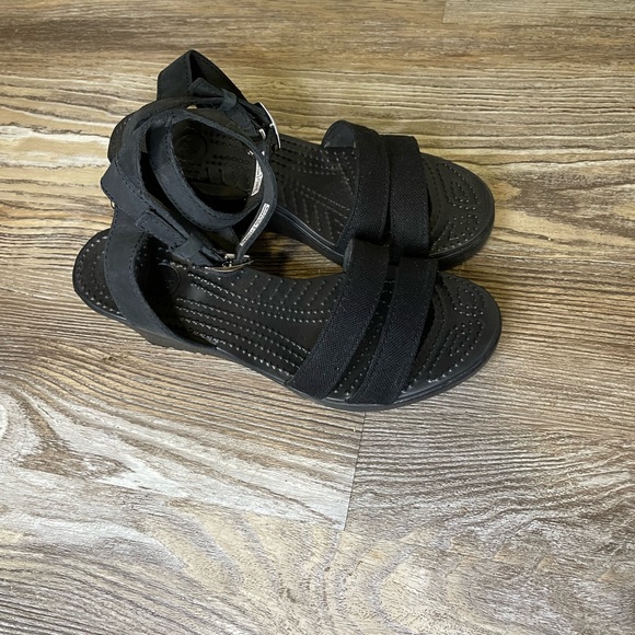 CROCS Black Wedges for Women - Picture 3 of 16